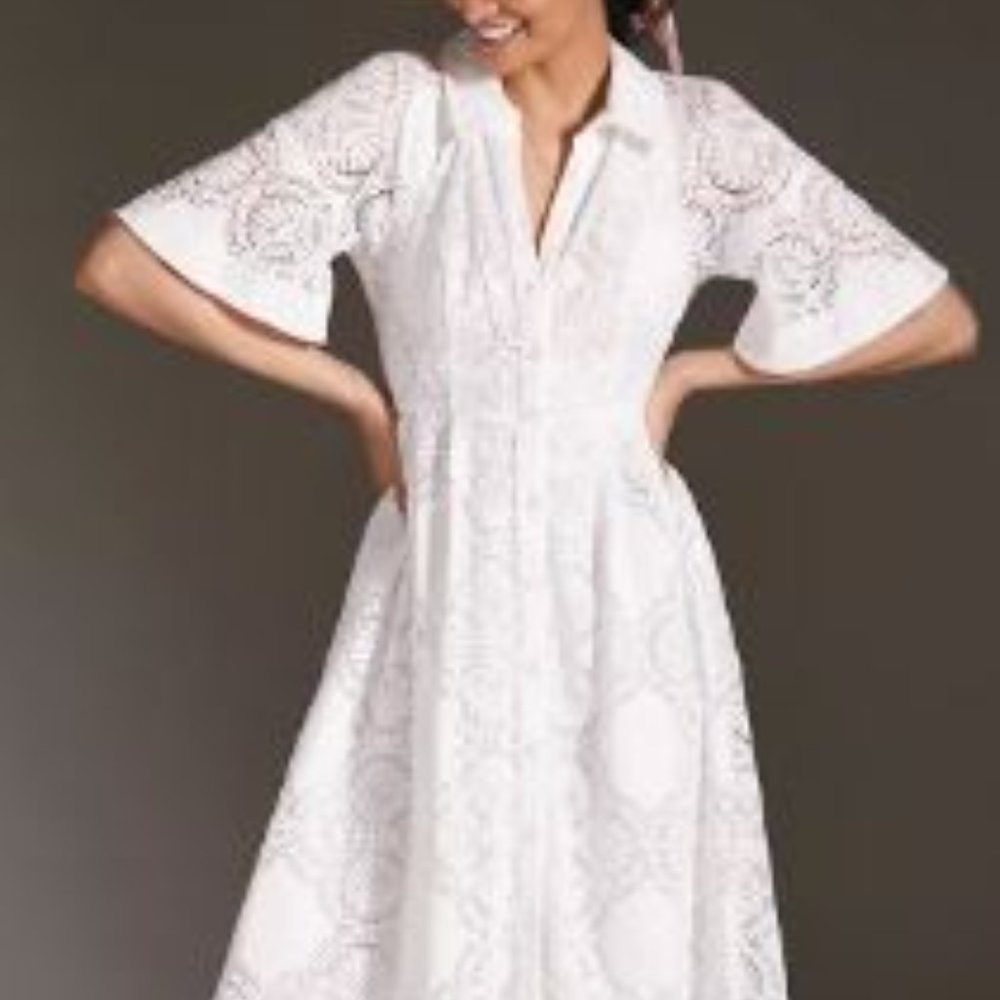 Anthropologie Maeve Eyelet Dress
